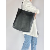 Черная сумка женская мягкая из экокожи SP2x12