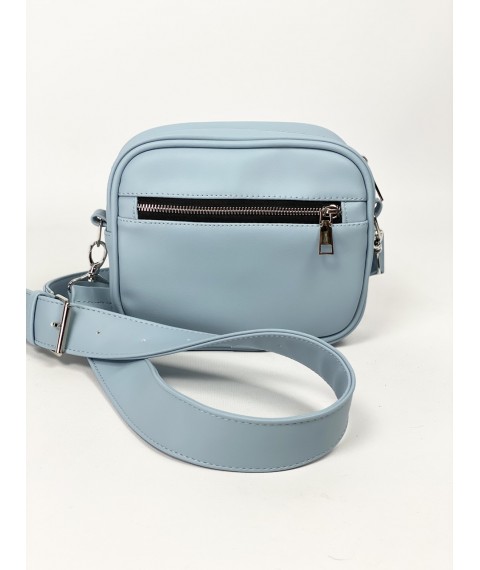 Blue cross-body bag for women made of eco-leather M16Lx6