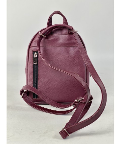 Сумка-рюкзак женская фиолетовая искуственная кожа RM1x18