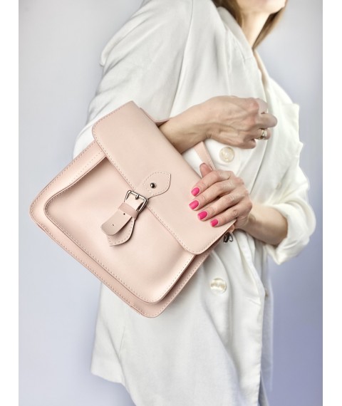 Розовая женская городская сумка из экокожи CHLDx4