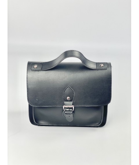 Schwarze Netztasche f?r Damen aus ?ko-Leder CHLDx6