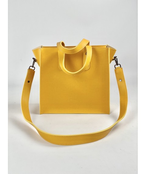 Желтая женская сумка из экокожи SD20x4