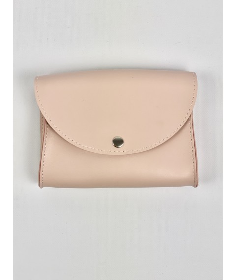 Fashionable women's clutch belt bag with two eco-leather belts pink