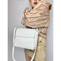 White women's bag medium eco-leather SD22x2