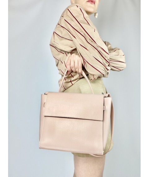 Розовая женская сумка из экокожи SD22x3