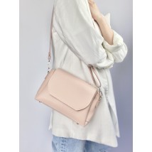 Пудровая женская сумка на плечо из экокожи 98x10