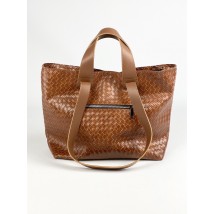 Large wicker bag for women made of imitation leather SD51x5