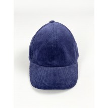 Baseball cap cap womens stylish velcro velvet blue