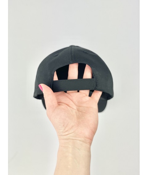 Черная женская кепка без логотипа из хлопка BBKx5