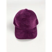 Baseball cap women's stylish velcro cap demi-season velvet burgundy