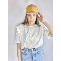 Женская кепка из хлопка желтая летняя BBKx10