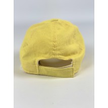 Летняя женская кепка из льна желтая BBLx4