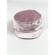 Женская кепи розовая бархат KKBx2