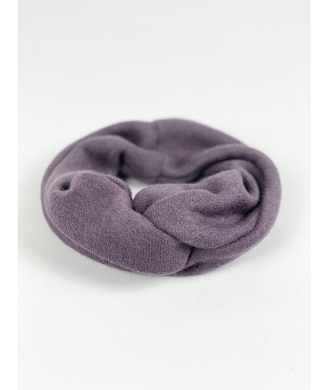 Headband womens demi-season double turban turban woolen lavender