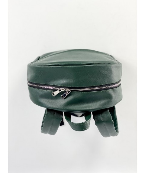 Женский изумрудный рюкзак из экокожи  RM5x4