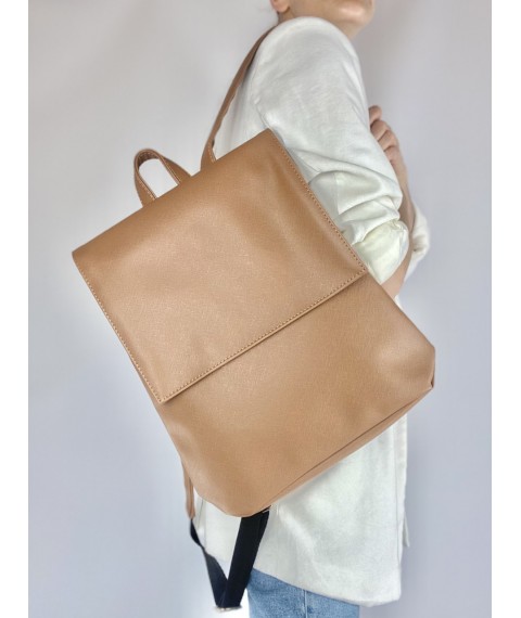Коричневый женский рюкзак из экокожи KL1x31