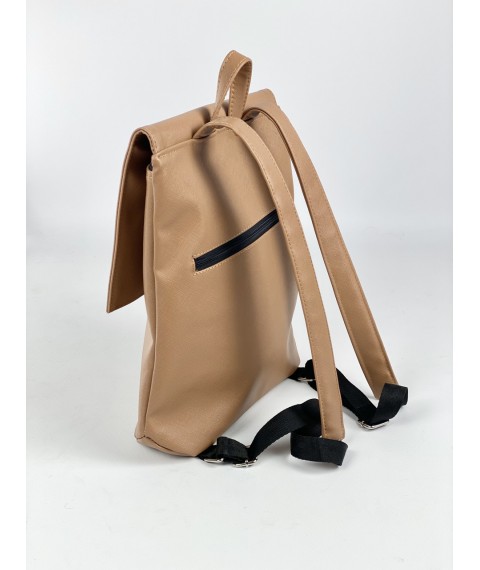 Коричневый женский рюкзак из экокожи KL1x31