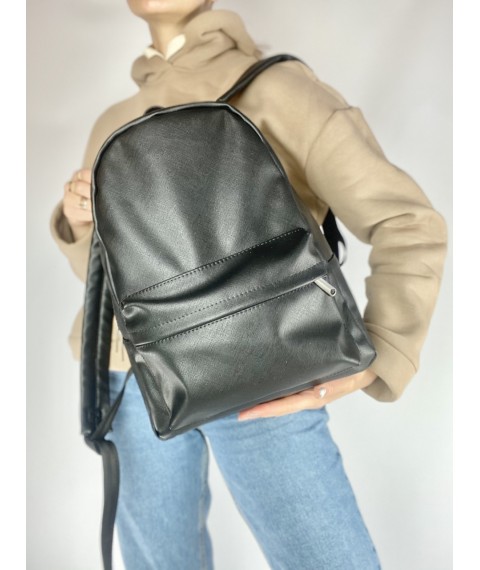 Рюкзак женский черный в экокоже M2x18