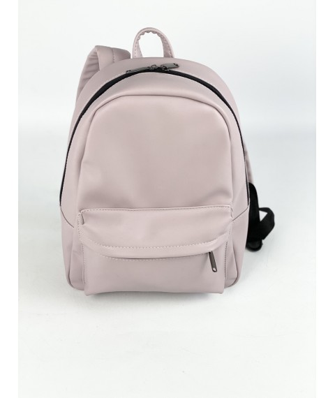 Klassischer Damenrucksack aus Kunstleder lila M2x17