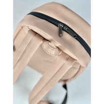 Pink women's backpack for walking eco-leather M2x5
