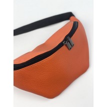 Orange women's belt bag made of eco-leather 1PSx36