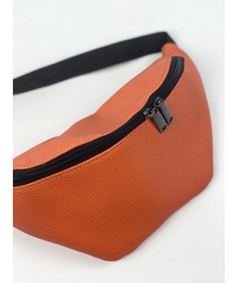 Orangefarbene Damen-G?rteltasche aus Kunstleder 1PSx36