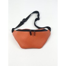Orange women's belt bag made of eco-leather 1PSx36