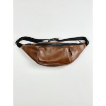 Brown women's eco-leather banana 3PSx10