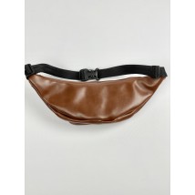 Brown women's eco-leather banana 3PSx10