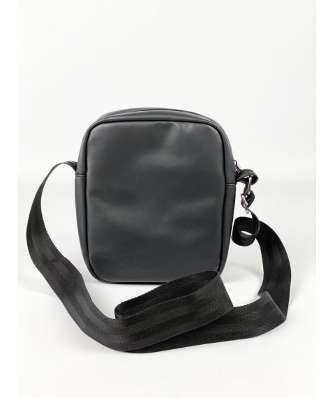 Черная женская сумка на плечо из экокожи MMx1