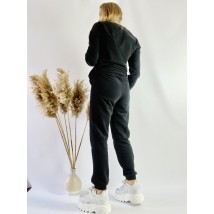 Black tracksuit for women, light, made of cotton, size S
