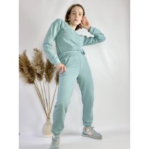 Turquoise tracksuit for women, lightweight, made of cotton, size M