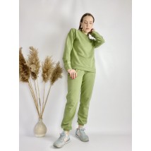 Lightweight green tracksuit for women made of cotton, size M