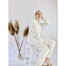 White sweatshirt for women made of cotton light size S (SWT2x6)