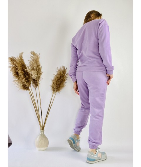 Lavendel Sweatshirt f?r Damen aus Baumwolle leichte Gr??e L (SWT2x7)