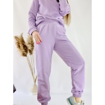 Fliederfarbene Jogginghose mit hohem Bund f?r Damen, Gr??e S JOGx6