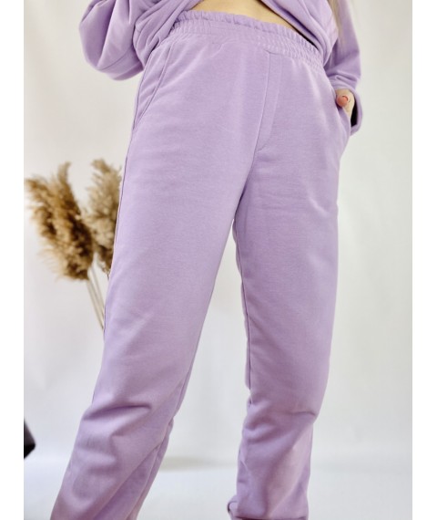 High-rise lilac jogging pants for women size L JOGx6