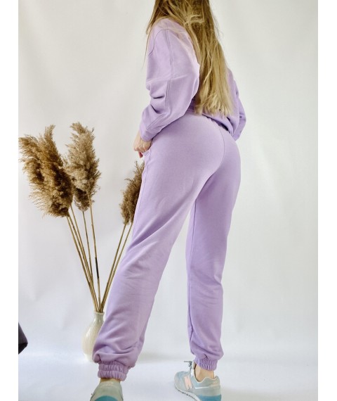 High-rise lilac jogging pants for women size L JOGx6