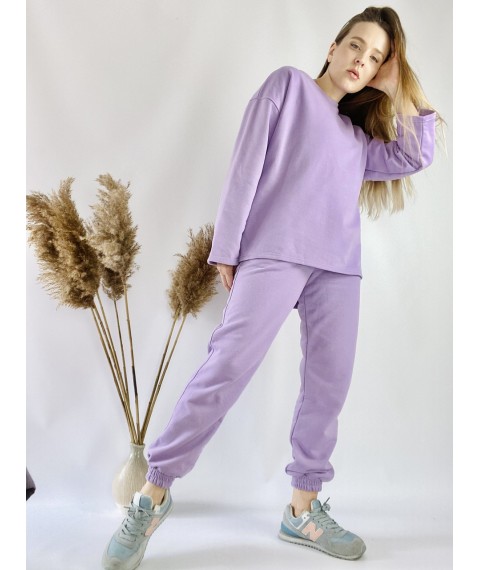 High-rise lilac jogging pants for women size M JOGx6