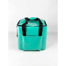 THERMO BAG FOR DELIVERY OF FOOD, SUSHI, BEVERAGES TURQUOISE COLOR KTZ05