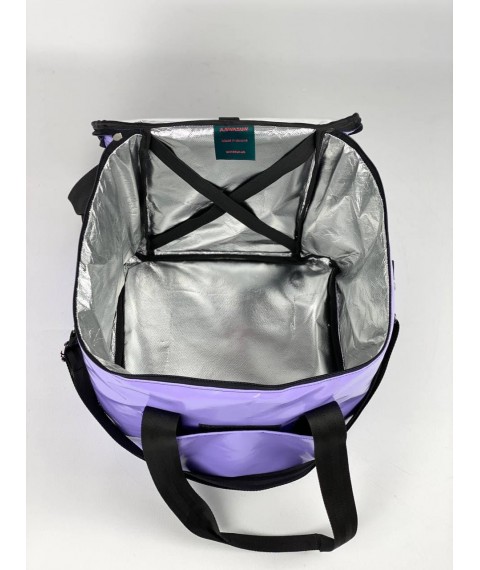 THERMO BAG FOR DELIVERY OF FOOD, SUSHI, BEVERAGES COLOR LILAC KTZ06