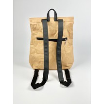 Backpack women's paper waterproof beige KL1x25