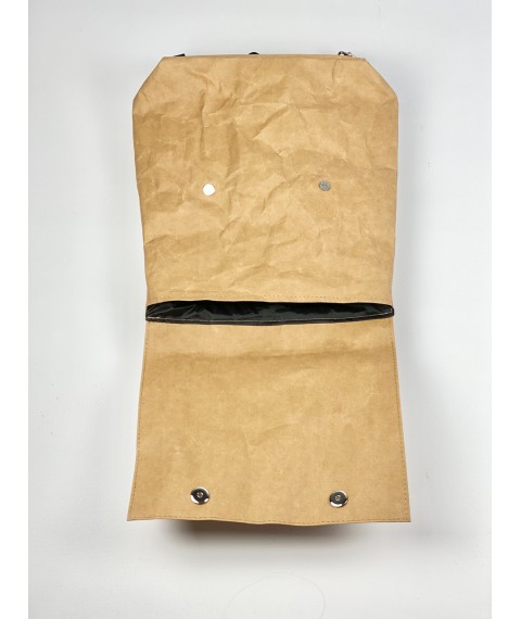 Рюкзак женский бумажный непромокаемый бежевый KL1x25