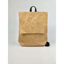 Backpack women's paper waterproof beige KL1x25