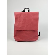 Женский рюкзак бумажный крафтовый бордовый KL1x26