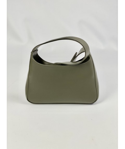 Women's handbag made of eco-leather green