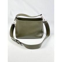 Khaki eco-leather women's bag
