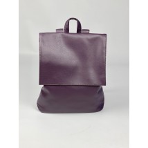 Violet eco-leather backpack for women medium size KL1x18