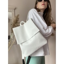 Белый рюкзак женский экокожа  KL1x36