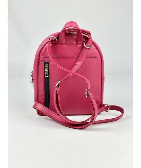 Малиновая женская сумка-рюкзак из искуственной кожи RM1x26